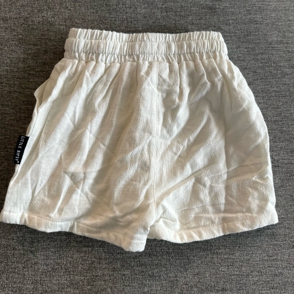 NWT Little Bipsy Linen Shorts - White - 12-18 Months - Picture 7 of 7